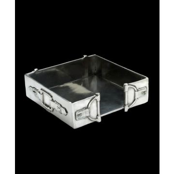 Arthur Court Equestrian Cocktail Napkin Box