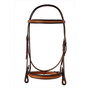 Bridle Fancy Raised Padded 5/8 Edgewood