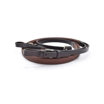 Tory Rubber Grip Competition Rein w/ Buckle