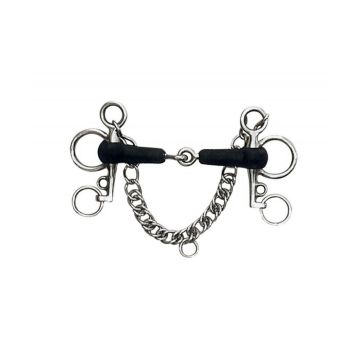 Pelham Tom Thumb Rubber Mouth Pony Bit