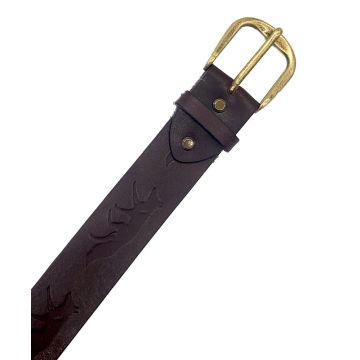 LILO 1.5" Zorro Debossed Fox Roller Buckle Belt