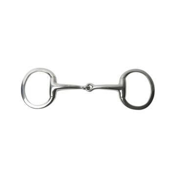 JP Korsteel Eggbutt Med Weight Solid Mouth Bit