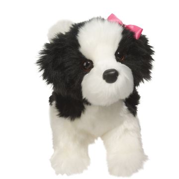 Douglas Toy Poofy Black & White Shih-Tsu