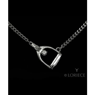 Loriece Tilted Stirrup Necklace