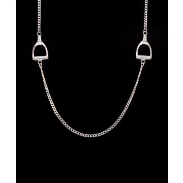 Loriece Double English Stirrup Horse Necklace