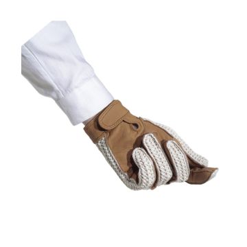 Ovation Crochet-Back Glove with Velcro Closure