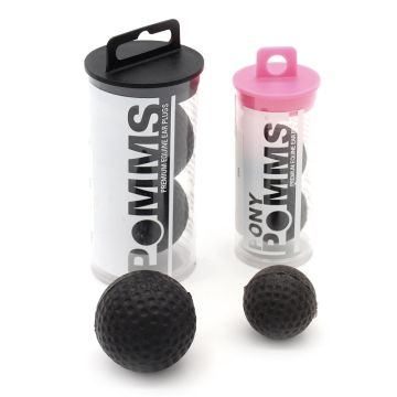 Pomms Premium Equine Ear Plugs - Dimpled - Set of 2