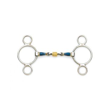 Centaur SS 2-Ring Gag w/ Loose Copper Rollers