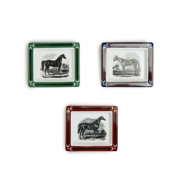 Equus Decorative Desk Trays W/ Horse Print Design