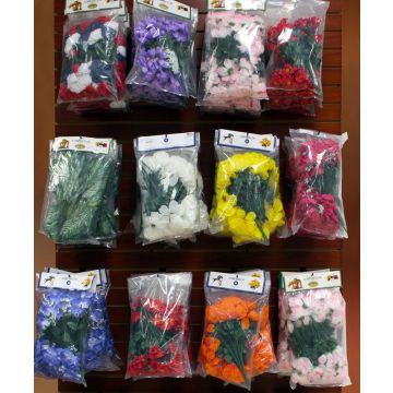 Burlingham Silk Flowers 8 Pack