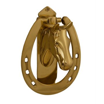 Horsehead In Horseshoe Door Knocker