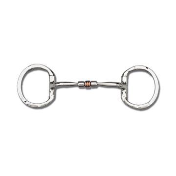 Toklat Myler Eggbutt with Hooks Comfort Snaffle With Copper Roller MB03