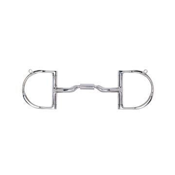 Myler Medium English Dee Low Port Comfort Snaffle with Hooks MB04