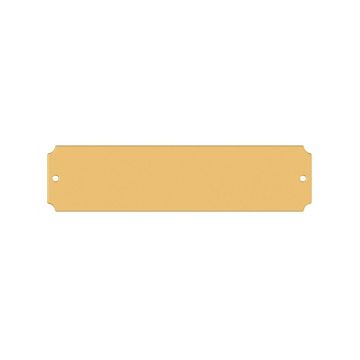 Brass Stall Plate 2" x 8" - With Holes