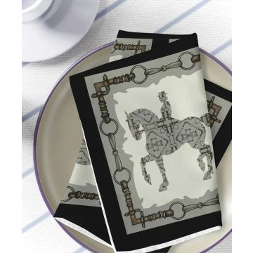All Designs Equine Microfiber Napkins - Set of 4