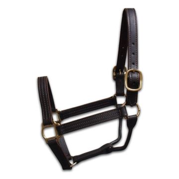 Triple Stitched Latigo Leather Halter