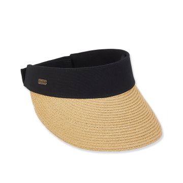 Paperbraid Visor Velcro Back 3.5" Brim