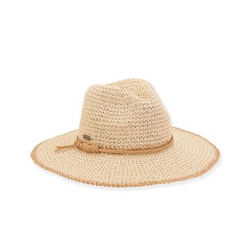Sun N Sand Paper Crochet Safari Classic Hat With 3.75" Brim