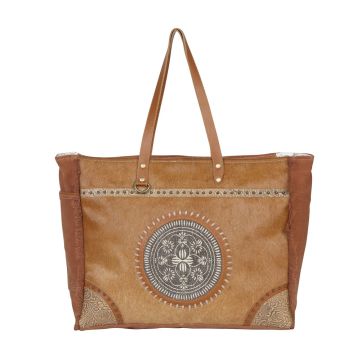 Myra Canvas & Hairon Bag